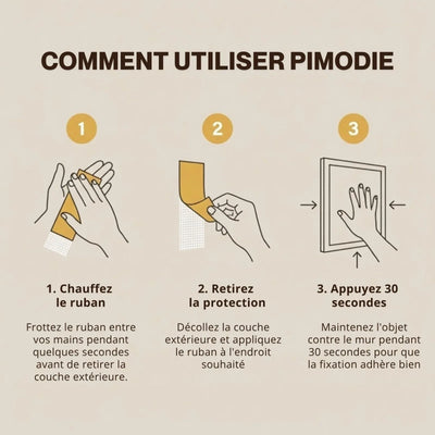 Ruban de Fixation Sans Perçage
